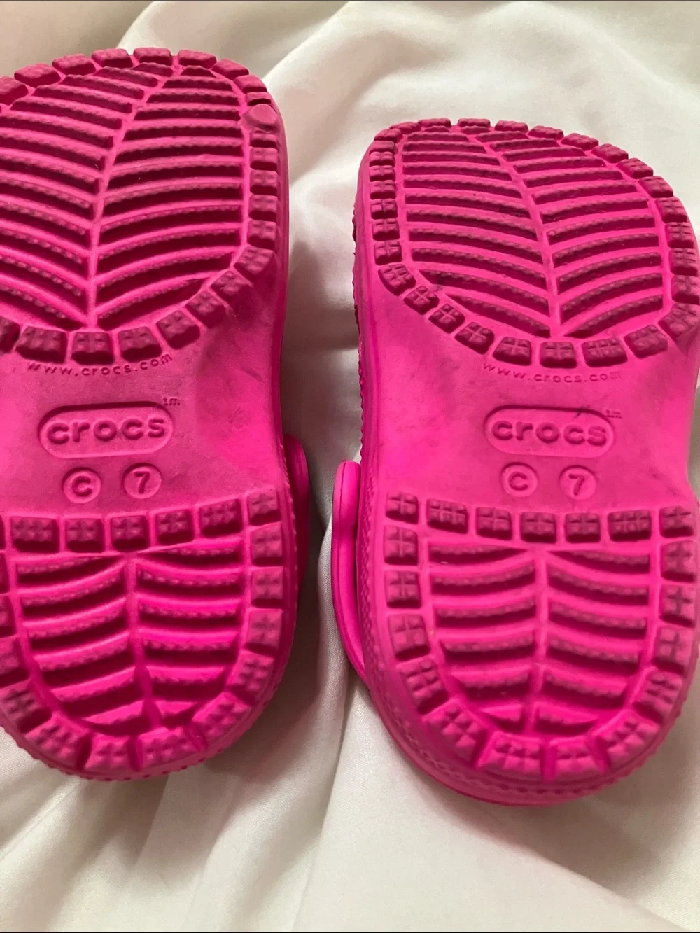 CROCS Kids Classic Clog Sandals in Hot Pink